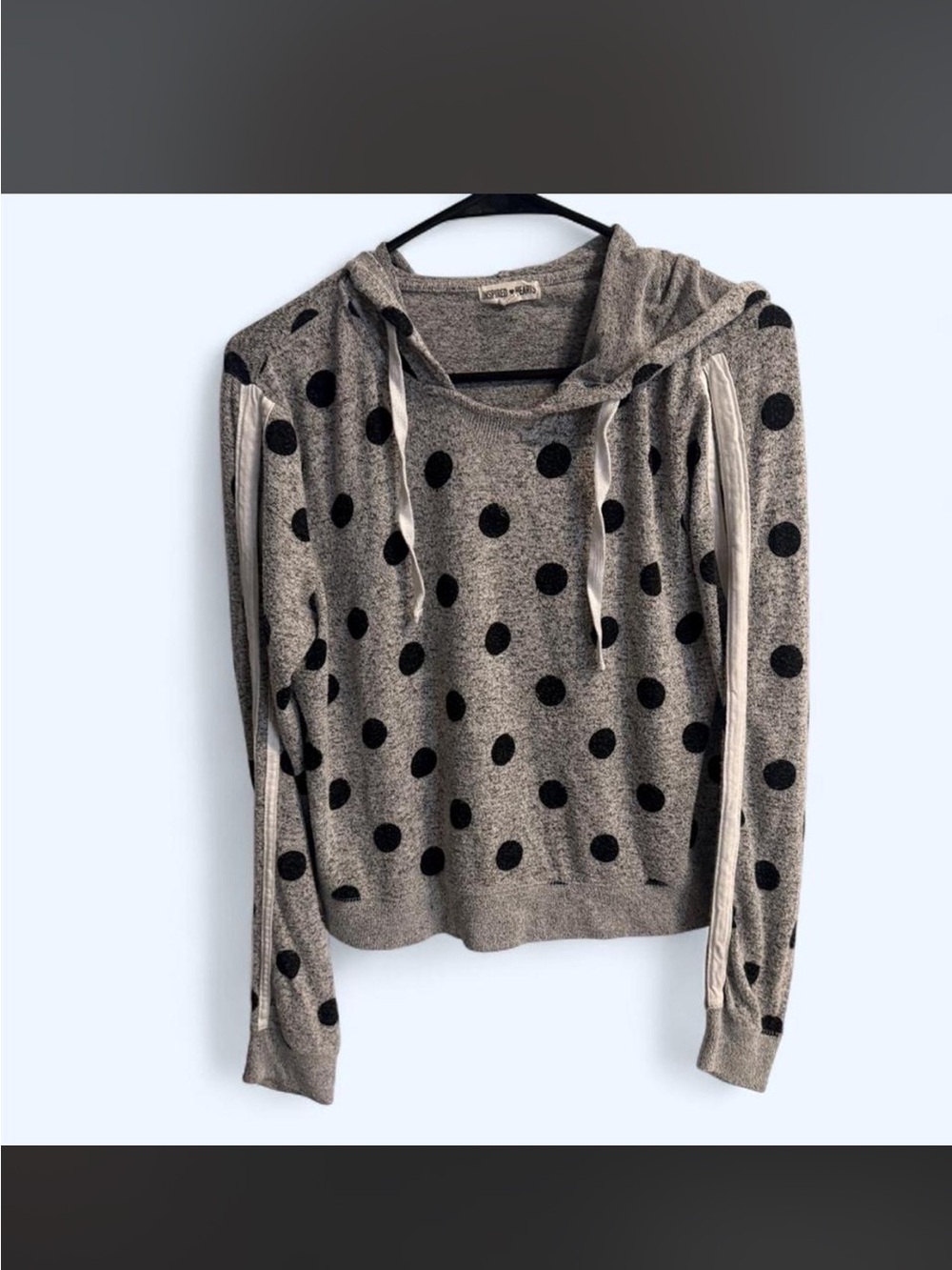 Inspired Hearts Gray Knit Pullover with Subtle Texture